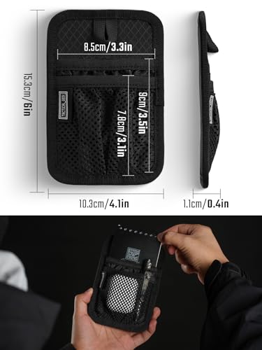 TACTICAL_GEEK EDC Organizer Board, Anti-Slip Elastic Woven Board, Utility Bag Insert Panel for Small Gear, Backpack Accessories (TCM4-Black) - color: TCM4-Black