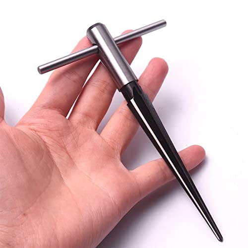 ATOPLEE T Handle Reamer, Tapered Straight Flute Handle Hole Pipe Reaming Tool for Wood Latches/Guitar/Woodworker/Luthier/Repairman Maintenance (5-16mm)