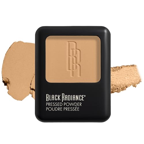 Black Radiance Pressed Powder, Pigment-Rich Matte Finish for Light Skin Tones, Oil-Absorbing Compact with Mirror & Sponge - Biscotti - color: Biscotti, size: 0.16 Ounce (Pack of 1)
