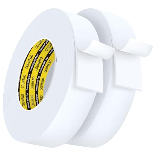 EVA Foam Weatherstrip Tape,Door Window Seal,White,2 Pack 2inX16.4FT - color: White, size: 2 Pack 2inX16.4FT