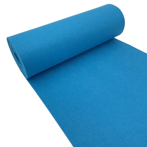 aufodara Felt Fabric 11.8 x 98.4 inch Craft Felt Fabric Roll, Felt 3mm Thick for Felt Table Mats DIY Arts & Crafts Patchwork Sewing Decorations (Bule) - color: Bule