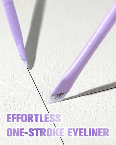 Eyeliner Brush, EIGSHOW Sickle Angled Gel Eyeliner Brush - color: Matte Purple