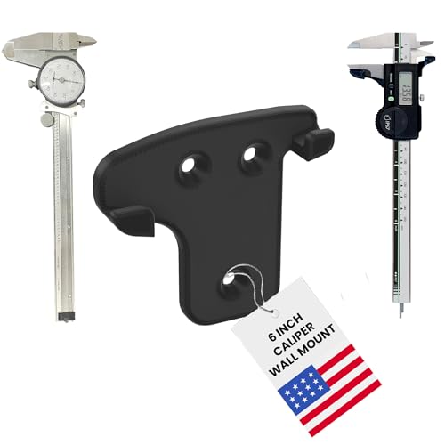 Secure Wall Mount for 6 Inch Digital, Vernier, & Dial Calipers: Organize and Protect Caliper Measuring Tools - Ideal for Machinists, Engineers, & Precision Instrument Users - Workshop & Pegboard Setup