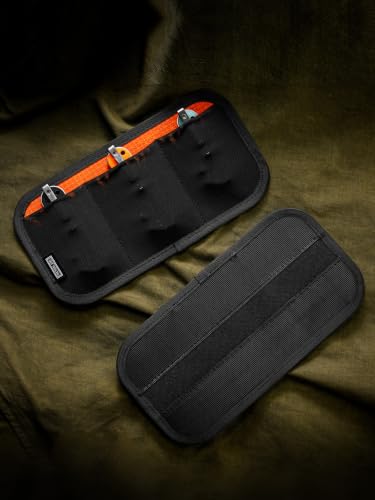 TACTICAL_GEEK TCM13 EDC Organizer Board, Utility Bag Insert Panel with Mesh Pocket, Backpack Accessories for Small Gear(Orange) - color: Orange