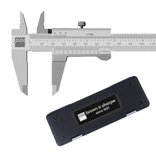 Brown&Sharpe 8 Inch Vernier Caliper 1/128 Inch Resolution - size: 1/128"
