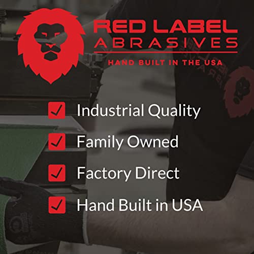 Red Label Abrasives 5 Lb Box of Premium Sanding Sheets - Medium and Fine Grit Sandpaper Assortment - size: 5 LB Medium and Fine Assorted Grits
