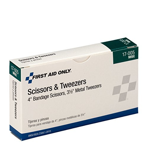 First Aid Only Bandage Scissors and Splinter Tweezers Set - size: 1 Count (Pack of 1)