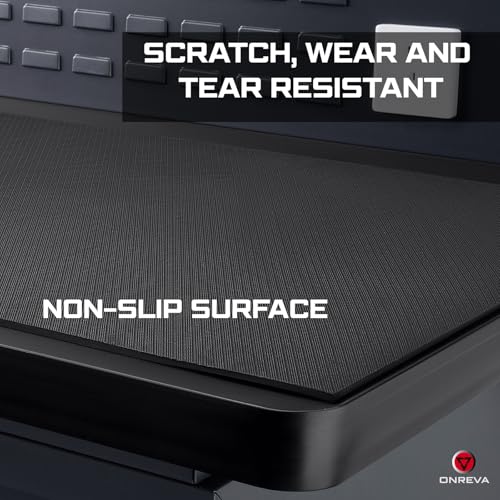 ONREVA Workbench Mat 22X60 Inches, 5mm Thick EVA Rubber Work Mat, Protect Your Work Bench Top, Heavy Duty Non-Slip Pad for Tool Box Top, Table, Tool Station Cover Liner Matt 60"X22"