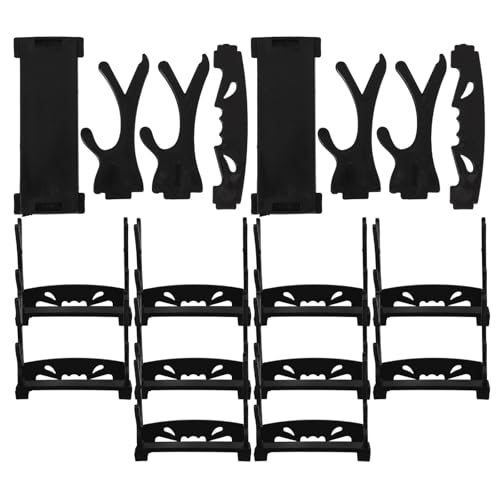 Amosfun 12pcs Mini Sword Display Stands, Miniature Sword Model Holders Writing Brush Storage Racks for Home Decor, 2.75 X 2.36 X 1.10 Inches