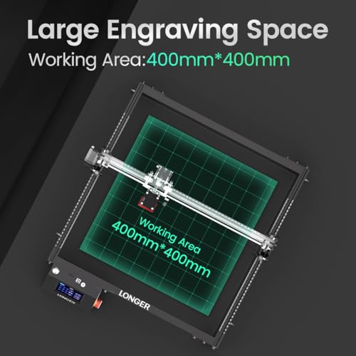 Longer New Upgrade RAY5 Laser Engraver Cutter,Working Area 15.75"x15.75" - size: 15.75"x15.75"