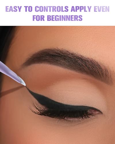 Eyeliner Brush, EIGSHOW Sickle Angled Gel Eyeliner Brush - color: Matte Purple