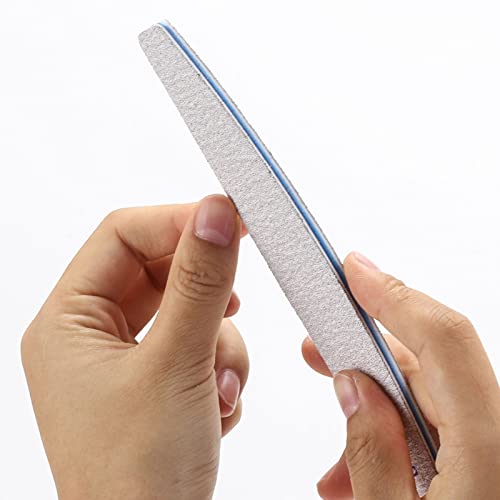 25Pcs 100/180 Grit Nail File Set - Double-Sided Emery Boards for Acrylic, Gel & Natural Nails - Professional Nail Files - size: 25 Count(100/180 Grit)