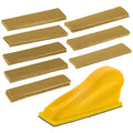 Dura-Gold Micro Hand Sanding Block Kit, 3.5” x 1” Pad, Hook & Loop Backing