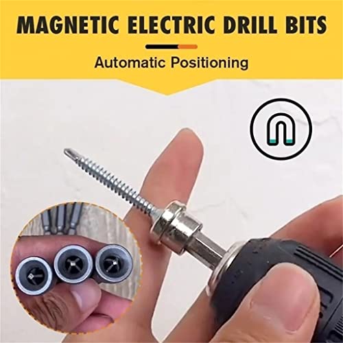 5pcs Set Magnetic Positioning Screwdriver Bits Drywall Screw Setter PH2 Bits for Plasterboard Screw Hex Shank Positioning Bit Batch Head (5pcs 50mm) - color: 5pcs 50mm