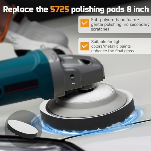 𝐔𝐩𝐠𝐫𝐚𝐝𝐞𝐝 8 Inch Polishing Pad Replace for 3m Foam Buffing Pads