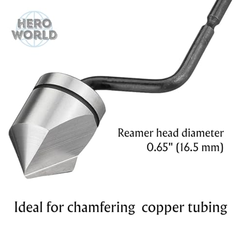 Deburring Tools, Countersink Hand Reamer, for Copper Pipe for 1/4" to 5/8" (Reamer Only) - style: Reamer Only