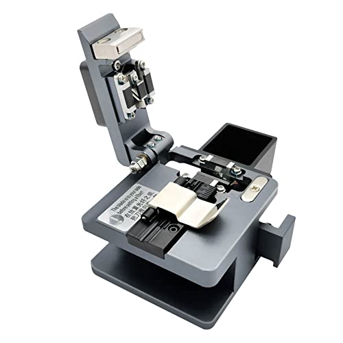 TM20 Fiber Cleaver — CNC Precision Machined Optical Fiber Cleaver with 24 Cleaving Spots & 48000 Cleaves, 3-in-1 Holder for 0.25mm 0.9mm 3.0mm, Auto-Return Fiber Cutter for FTTH Splicing
