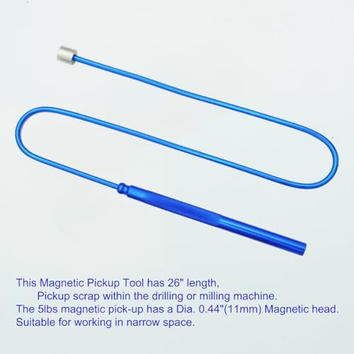 VASTOOLS Flexible Magnetic Pickup Tool Set, 2LB & 5LB, 26" Bendable Extension Magnetic Pickup,Flexible Magnet for Narrow Space - style: Red&Blue