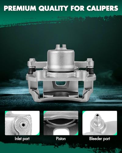 SCITOO 19B957A Front Right Disc Brake Caliper w/Bracket 1PC Single Piston - size: Front Passenger[19B957A]