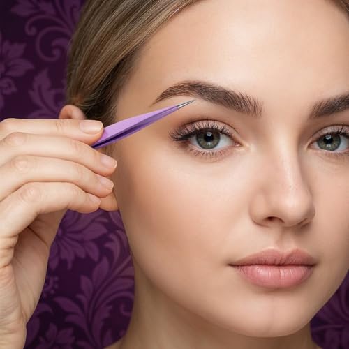 6 Pcs Needle Nose Tweezers Pointy Tweezers Pointed Tweezer Super Sharp Pointed Tweezer Precision Fine Point Tip Stainless Steel Ingrown Hair For Nose Face Hair Eyebrow Blackhead Remover Women