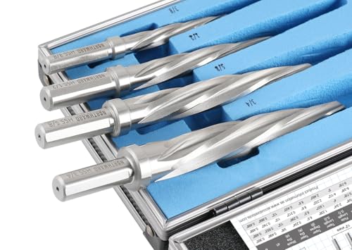 Accusize Chucking Reamer Set, 3/8", 1/2", 5/8", 3/4", NORTHWARD Premium - size: 3/8", 1/2", 5/8", 3/4", NORTHWARD Premium