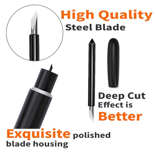 THANMAO 20PCS Premium Deep Cut Blade，Replacement Cutting Blades Compatible with Cricut Explore Air 2/Air 3/Explore 4/Maker/Maker 3/Maker 4 (Premium Deep Cut Blades) - color: 20 pcs Deep Point Blade