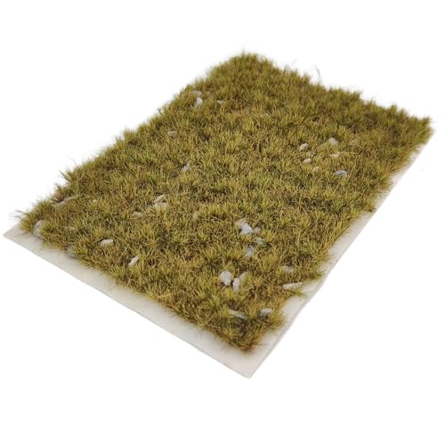 Static Grass Mat 5.6x3.8 Self-Adhesive Sheet for Models - color: Winter Yellow