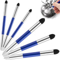 Kosiz Blending Sponge Pen Dual Tip Oil Pastels Blender, Blue, 6 Pcs - color: Blue