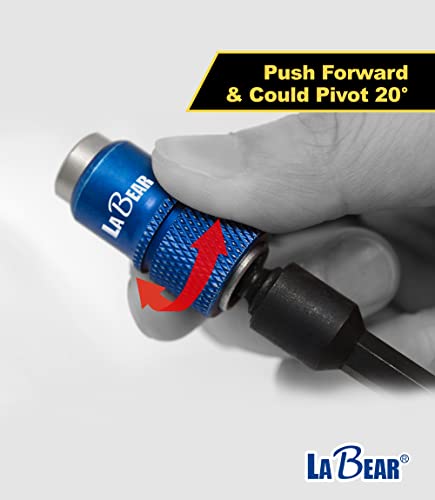 LABEAR 1/4 Inch Magnetic Universal Joint Bit Holder, 360° Swivel