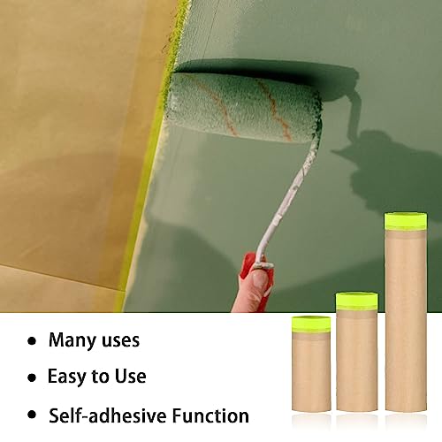 2 Pack Masking Paper, 20" X 100feet, Tape and Drape - style: 2 pack