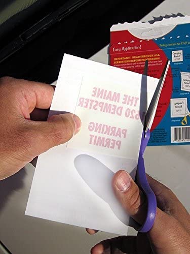 STICKER SHIELD - Windshield Sticker Applicator for Easy Application, Removal and Re-Application from Car to Car - 4 inch x 6 inch Sheets (4 Packs (8 Sheets Total)) - size: 4 Packs (8 sheets total)