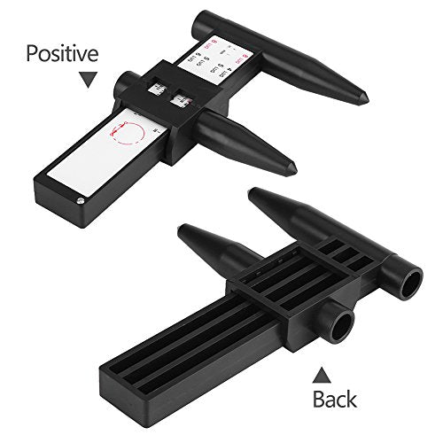 Wheel Rim Gauge, PCD Bolt Pattern Measuring Tool Ruler for 4 5 6 8 Lug Wheels Studs Inch Metric Size Lightweight Durable Plastic Easy Fit Car Truck SUV