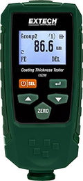 Extech CG206 Coating Thickness Tester - Dual Technology Paint Depth Gauge for Ferrous & Non-Ferrous Metals - USB PC Connectivity, 1500 Reading Memory, Calibration Kit Included