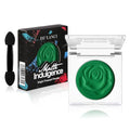 Single Green Eyeshadow Palette with Applicator, Pressed Powder Matte True Green Eye Shadow, Ultra-Pigment, Longwear, Vegan, Waterproof - color: green