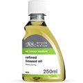 Winsor & Newton Refined Linseed Oil, 250ml (8.4-oz) Bottle - color: Refined Linseed Oil, style: 8.4-oz Bottle
