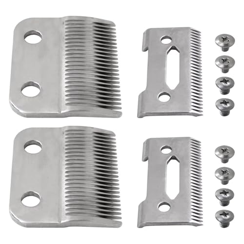 2x Blade Fit for Wahl Clipper Blades, Fit for Wahl Precision Replacement Blades,2 Hole Clipper Blade Replacement Fit for Wahl MC3 Replacement Blades