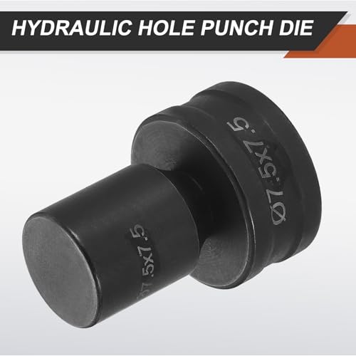 HARFINGTON Hydraulic Hole Punch Die 7.5x7.5mm Square Hole 40Cr Steel Electric Punching Kit for CH70 Electric Punching Machine, Black - size: 7.5x7.5mm