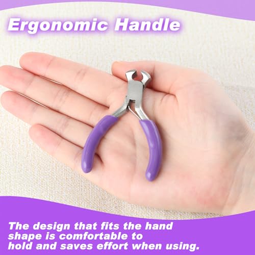 3 Inches Mini End Cutting Pliers Precision End Nippers Zipper Install Tool Nail Puller Tool Small Wire Cutter For Guitar Strings Beading Jewellery Making Tool Shoes Repair Tool - style: End Cutting Pliers
