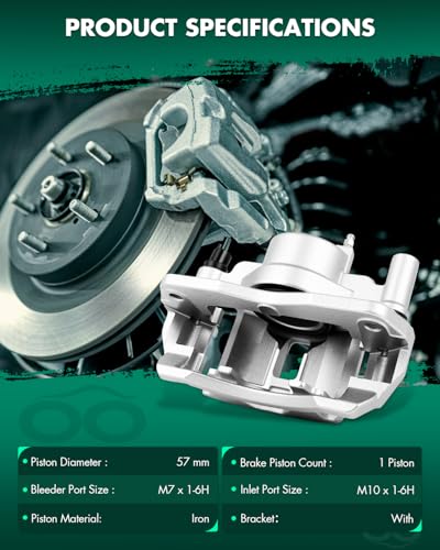 SCITOO Front Right Disc Brake Caliper With Bracket 19B2609 - size: Front Passenger[19B2609]