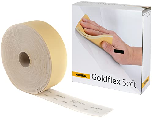 Mirka Goldflex Soft 800 Grit Flexible Foam Hand Sanding Pads, 200 Roll - size: Grit 800
