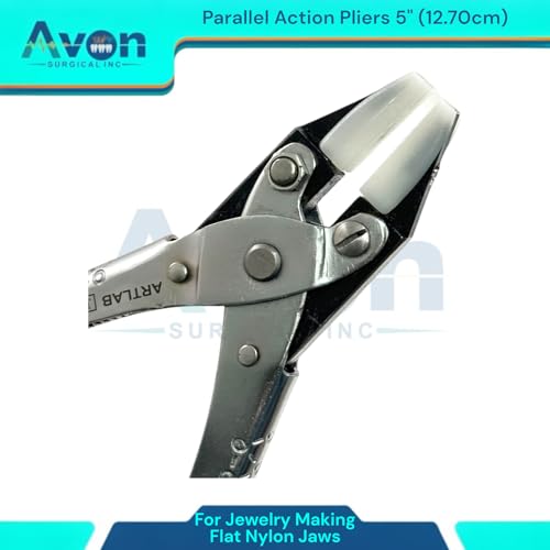 Essential Jeweler Parallel Pliers - Wire Bending, Wire Shaping, Beading, Jewelry Repair Parallel-Action Pliers | Apply Even Pressure Every Time. ((#J12+#J13+#J14) - Set of 3) - style: (#J12+#J13+#J14) - Set of 3