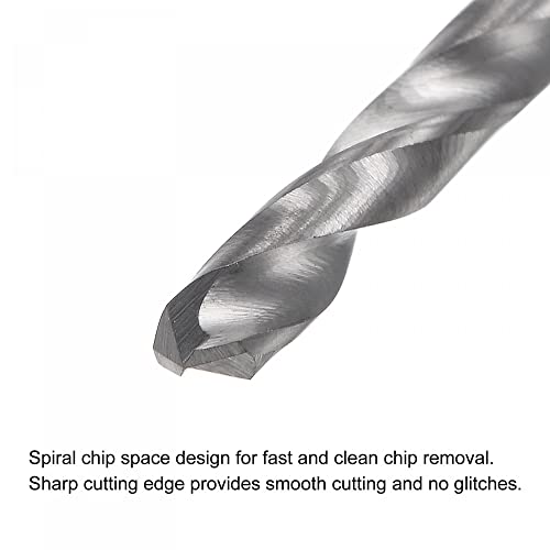 uxcell Solid Carbide Drill Bits, 2.9mm C2/K20 Tungsten Carbide Jobber Drill Bits Straight Shank Drilling Tool for Stainless Steel Aluminum Iron Metal Plastic 2pcs - size: 2.9mm