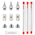 Airbrush Needle Nozzle Kit , 0.2/0.3/0.5mm Replacement Accessories Parts - size: KIT 1