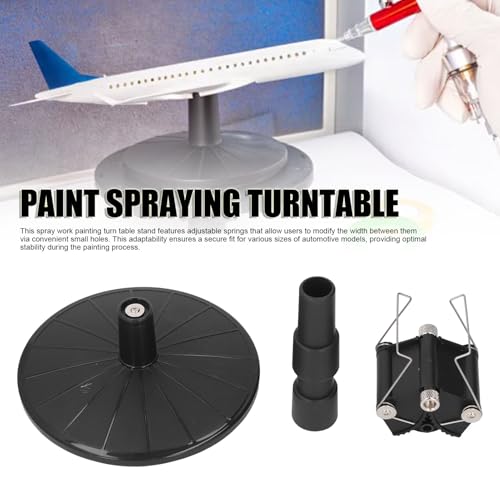 Spray Work Painting Turn Table Stand, Adjustable Height & Stable Rotating Rack 360° Rotating Paint Stand for Spraying Painting Model
