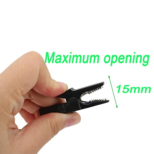 5 Pairs Fully Insulated 30A Safety Test Alligator Clips - style: Alligator clip