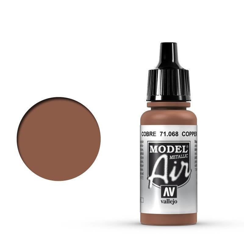 Vallejo Copper Paint, 17ml - color: Brown, size: 0.57 Fl Oz (Pack of 1)