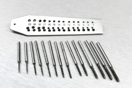 JTS Mini Tap and Die Set 14 Taps and Screwplate and Pin Vise Set 0.7-2mm Jewelry Making