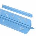 HARFINGTON Architectural Scale Ruler, 7" Standard Aluminum Alloy Blue - color: Blue, size: 7 Inch
