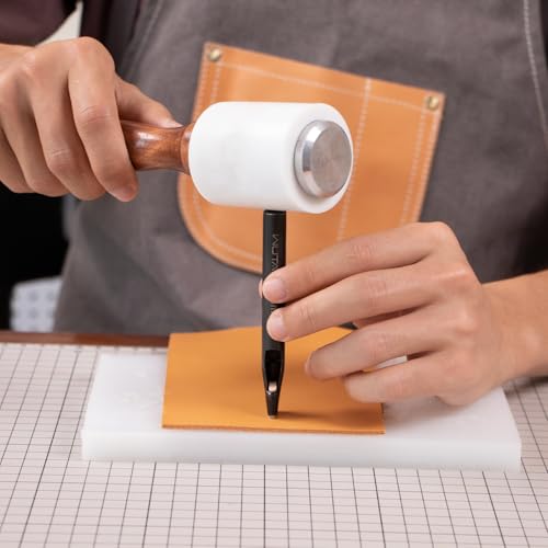 WUTA Oval Leather Hole Punch for Belt,Watch Band,Strap and leathercrafts,Punching Cutter Tool for Leather DIY (2 * 20mm*1) - size: 2*20mm*1
