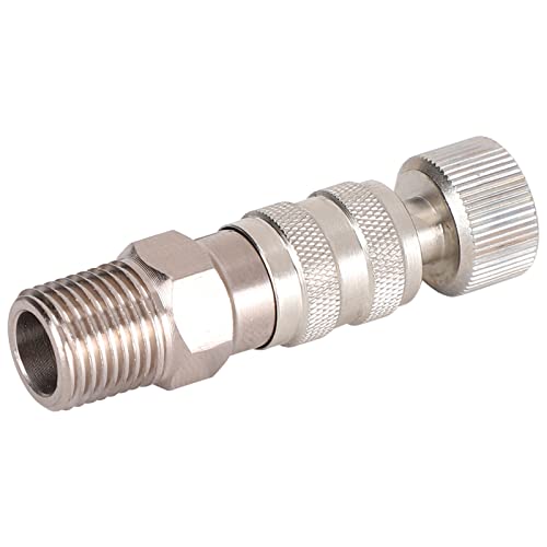 Airbrush Coupler Adapter Fittings 3-Pack, Brass Quick Connect Connector for Air Compressor and Airbrush Hose, Replacement Parts for Painting Tool Accessories